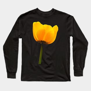 The Delightful Yellow Tulip Long Sleeve T-Shirt